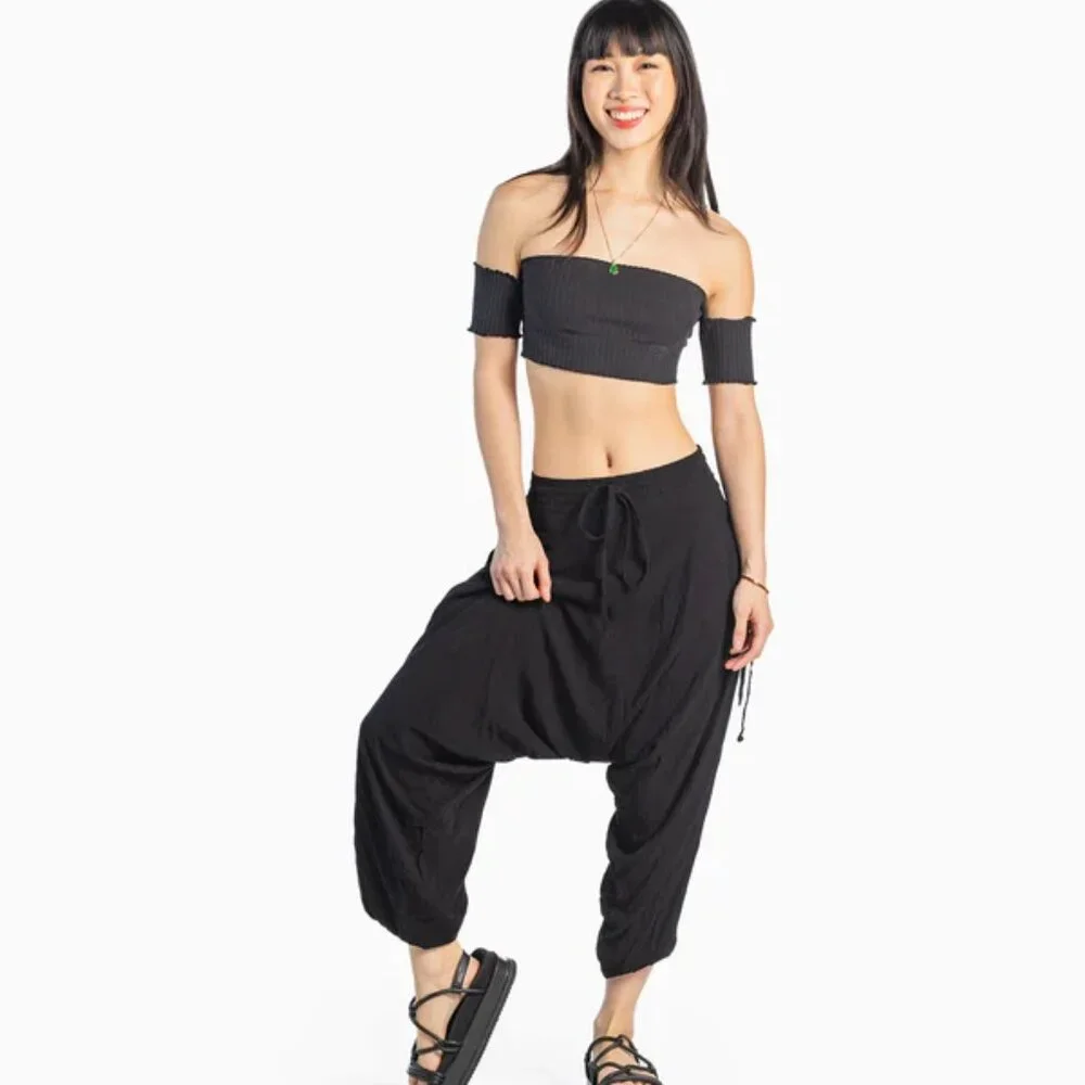 Black Bundle: Jumpsuit + Miami Jogger + Savannah Harem Pants - Picture 4 of 12